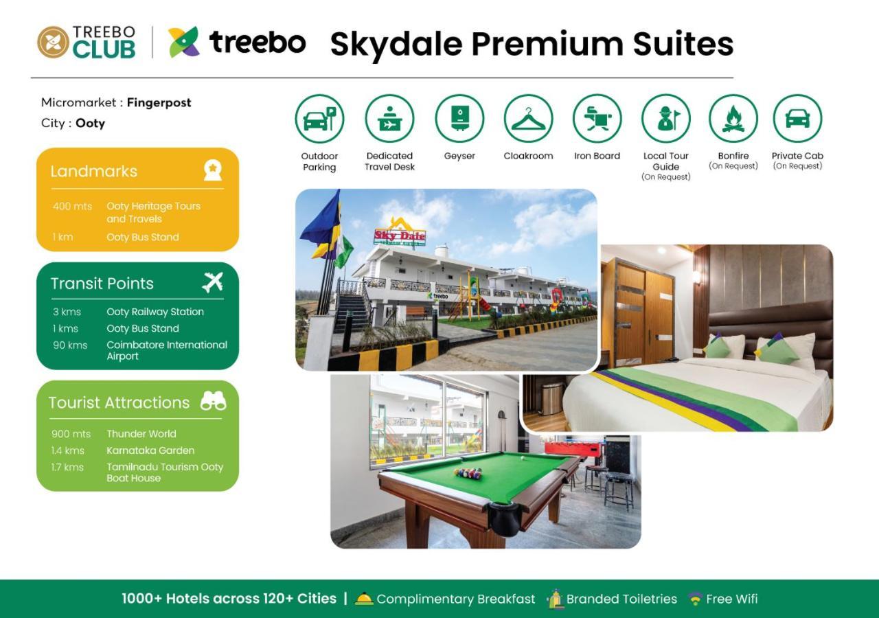 Treebo Skydale Premium Suites, 1500 Mtrs From Ooty Lake Ngoại thất bức ảnh